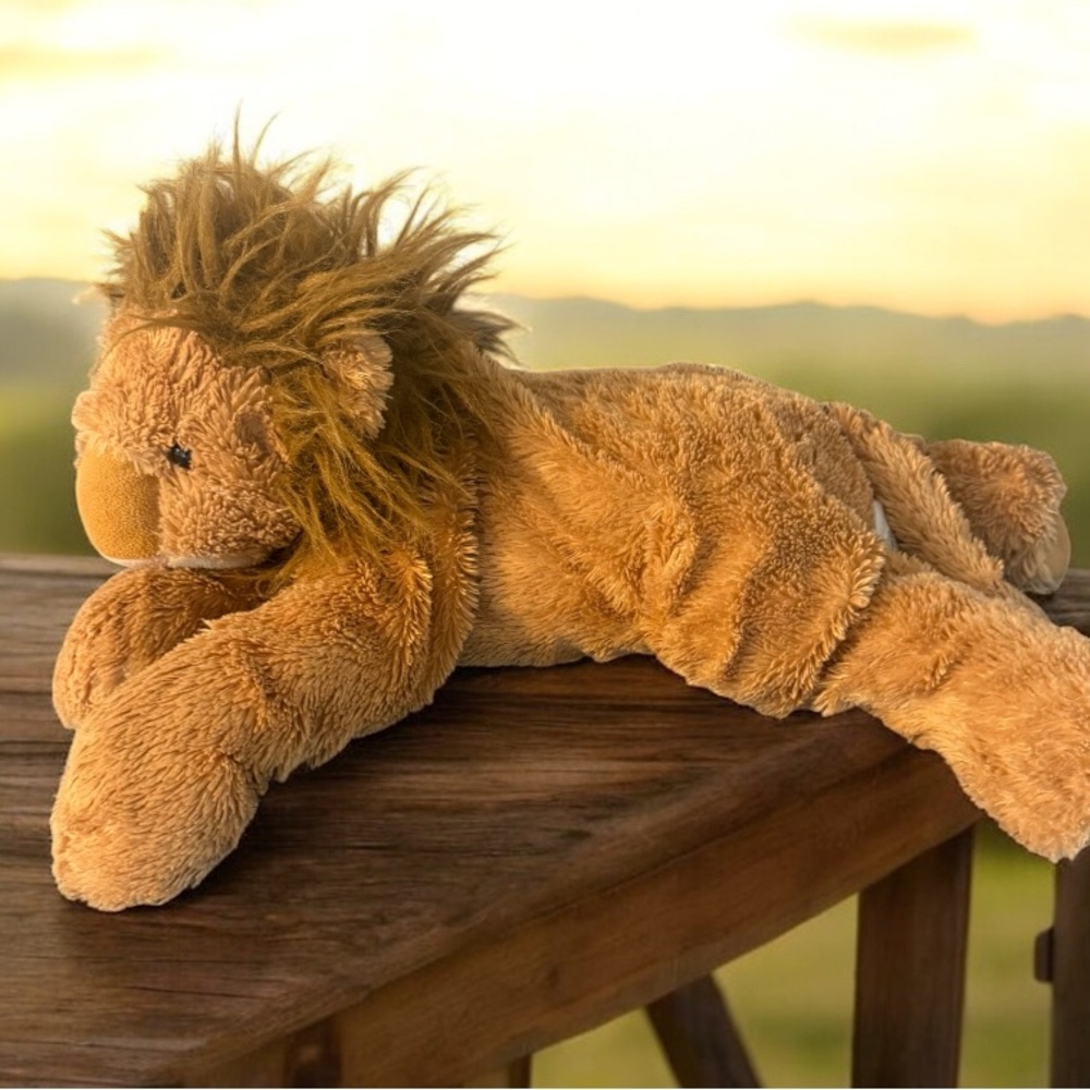 Toys R Us Animal Alley Y2K Laying Floppy Plush Lion Stuffed 26” Rare HTF